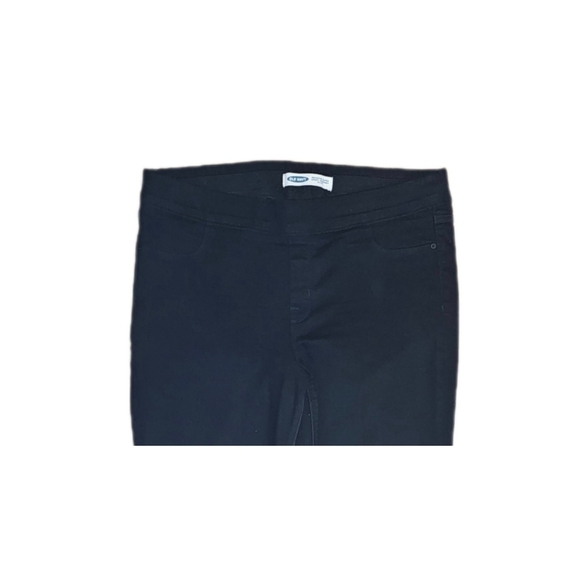 Old Navy Womens Mid-Rise Black Rockstar Super Skinny Jeggings, size 18 Long - Picture 2 of 4